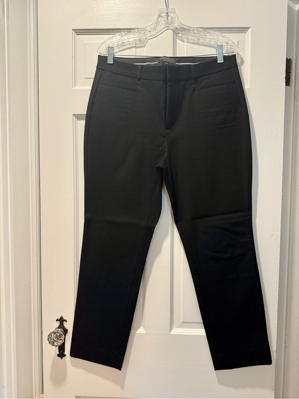 Banana Republic Women’s Sloan Curvy Fit Black Dress Pants - Black, size 12
